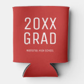 2025 Grad und Schulname Moderner Abschluss Dosenkühler (Vorderseite)