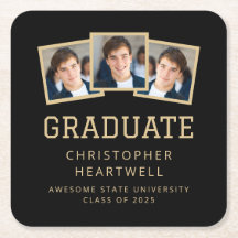 2025 Graduate 3-Foto Black and Gold