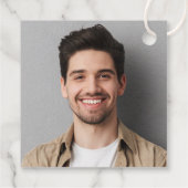 2025 Graduate Black Modern Graduation Party Geschenkanhänger (Rückseite)