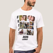  2025 Graduate memories 9 Photo Collage T-Shirt (Vorderseite)