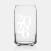 2025 Graduate Moderner Abschluss Dosenglas (Vorderseite)