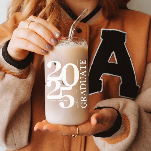 2025 Graduate Moderner Abschluss Dosenglas