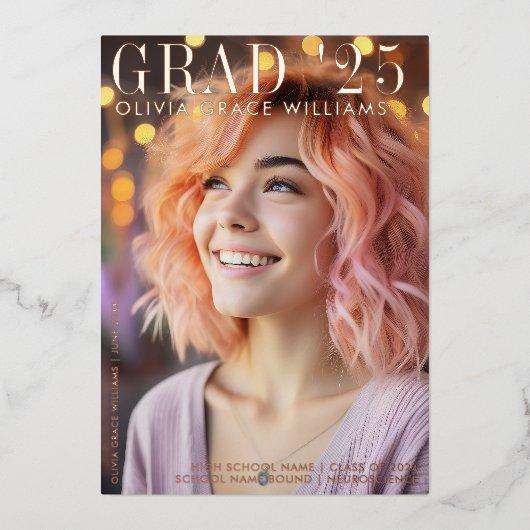 2025 Graduate Overlay Magazine Ankündigung (Vorderseite)
