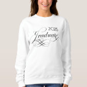 2025 Graduate Script Calligrafy Sweatshirt (Vorderseite)