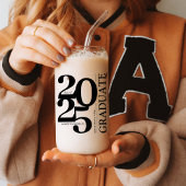 2025 Graduate Trendy Black Abschluss Dosenglas