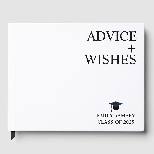 2025 Graduation Party Guest Book, Class of 2025 Gr Gästebuch (Vorderseite)