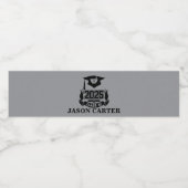 2025 Graduation Party Pharmacist Pharmacy School Wasserflaschenetikett (Einzelnes Label)