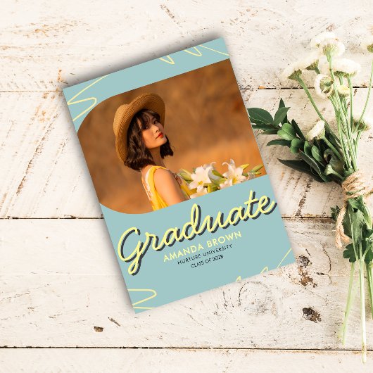 2025 Graduation Party Simple Elegant Trendy Einladung