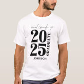 2025 Graduierte Opa Abschluss Zeremonie Party T-Shirt (Vorderseite)