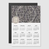 2025 Grau Beige benutzerdefiniertes Foto Magnetkal Magnetkarte (Vorne/Hinten)