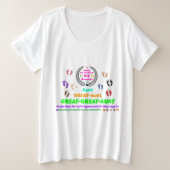 2025 Great-Great-Aunt (G2) Commemorative Große Größe T-Shirt (Design vorne)