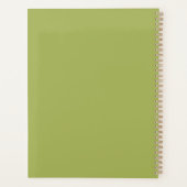 2025 Green mit Orange Sunburst Planer (Rückseite)