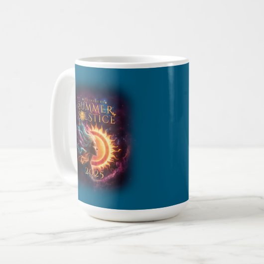 2025 Greensboro Sommer Solstice Fest Blau des Ozea Kaffeetasse (Vorderseite Links)