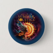 2025 Greensboro Summer Solstice Festival Aquamarin Button (Vorderseite)