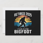 2025 habe ich den Plan, die Pension Bigfoot zu fin Einladung (Vorderseite)