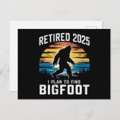 2025 habe ich den Plan, die Pension Bigfoot zu fin Postkarte (Vorne/Hinten)