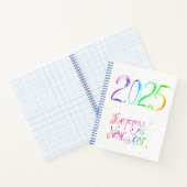 2025 Happy new Year Handling Spiral Notebook Notizblock (Innenseite)