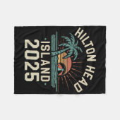 2025 Hilton Head Island Familienurlaub Freunde Tr Fleecedecke (Vorderseite (Horizontal))