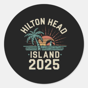 2025 Hilton Head Island Familienurlaub Freunde Tr Runder Aufkleber