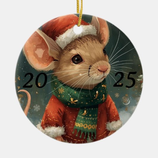 2025 Holiday Mouse Ornament (Vorne)
