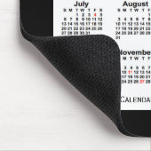 2025 Holiday Two Tone Black Calendar von Janz Mousepad (Ecke)