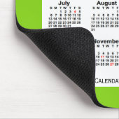 2025 Holiday Yellow Green Calendar von Janz Mousepad (Ecke)