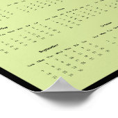 2025 Iguana Wall Calendar Poster (Ecke)