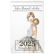 2025 Illustrierter Chic Fashion-Kalender