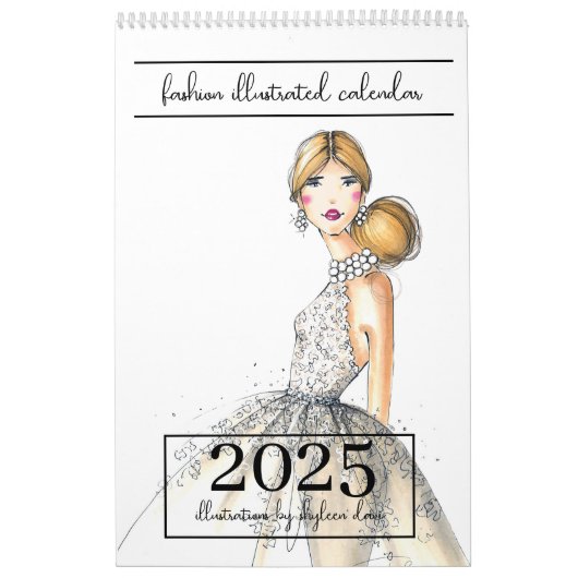 2025 Illustrierter Chic Fashion-Kalender Kalender (Titelbild)