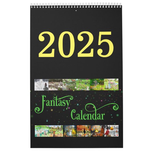 2025 Illustrierter Kalender der keltischen Fantasi (Titelbild)