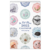 2025 Illustrierter Kunstkalender für Vollmond Kalender (Titelbild)