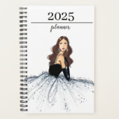 2025 Illustrierter Mode-Kalender 12 Monate Planer (Vorderseite)