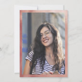 2025 Imitat Rose Gold RN Krankenschwester Abitur P Einladung (Rückseite)