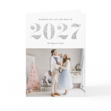 2025 Imitate Silberner Glitzer Modernes Glück Neue