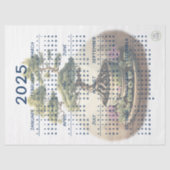 2025 in Schüssel gegossener Bonsai-Baum Seidenpapier (Vorderseite)