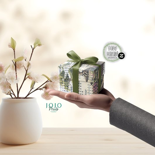 2025 in Schüssel gegossener Bonsai-Baum Seidenpapier