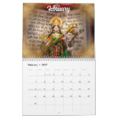 2025 Indian Hindu Deities Idol Gayatri Mantra Kalender (Feb 2027)