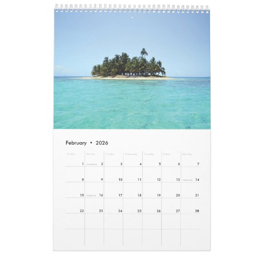 2025 Inseln Liebhaber Kalender (Feb 2026)