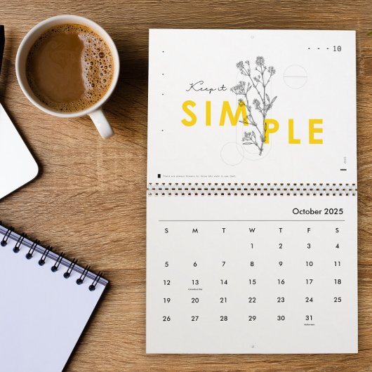 2025 Inspiration und Blumenkalender Kalender