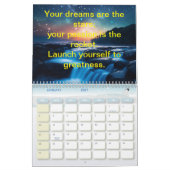 2025 inspirierende Zitate moderner Naturszenen Kalender (Jan 2027)