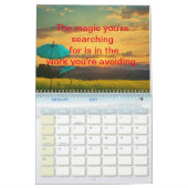 2025 inspirierende Zitate moderner Naturszenen Kalender (Feb 2027)