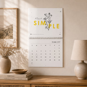 2025 Inspirierender Blumenkalender Kalender