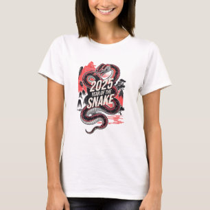 2025 Jahr der Schlange Chinesisches Neujahr T-Shirt