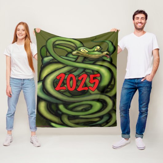 2025 Jahr der Schlange Fleece Blanket (Beispiel)
