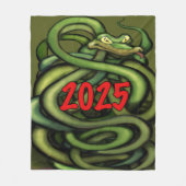 2025 Jahr der Schlange Fleece Blanket (Vorderseite)