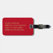 2025 Jahr Schlangengepäck Gepäckanhänger (Rückseite horizontal)