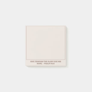 2025 Jahr Text Psalm 96:8   JW Post-it Klebezettel