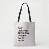 2025 Jahr Text Psalm 96:8 | JW Tote Bag Tasche (Vorderseite)