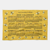 2025 Jahre Kalender Bienenwabenzucht Geschirrtuch (Horizontal)