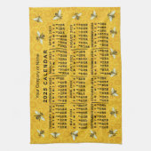 2025 Jahre Kalender Bienenwabenzucht Geschirrtuch (Vertikal)